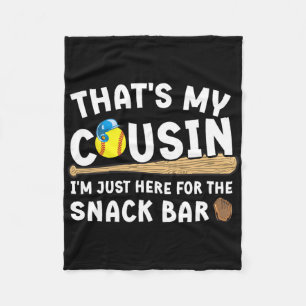 Softll Cousin Funny Cousin Of A Softll Player Cous Fleece Blanket