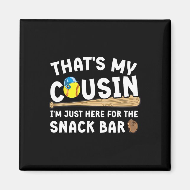 Softll Cousin Funny Cousin Of A Softll Player Cous Magnet (Front)