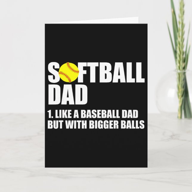 Softll Dad Definition Funny  Card (Front)