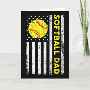Softll Dad Distressed American Flag Fathers Day Card