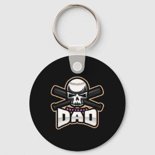 Softll Dad Fastpitch Father's Day Softll Dad Gifts Key Ring