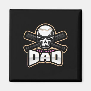 Softll Dad Fastpitch Father's Day Softll Dad Gifts Magnet