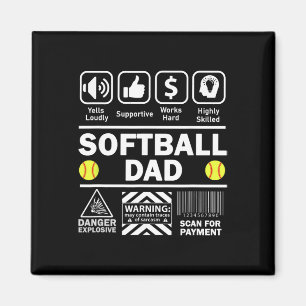 Softll Dad Funny Contents Of Sports Father Magnet