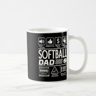 Softll Dad Funny Contents Of Sports Father Softll  Coffee Mug