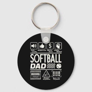 Softll Dad Funny Contents Of Sports Father Softll Key Ring