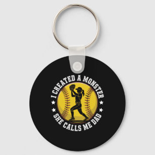 Softll Dad Funny Monster Proud Parent For Player G Key Ring
