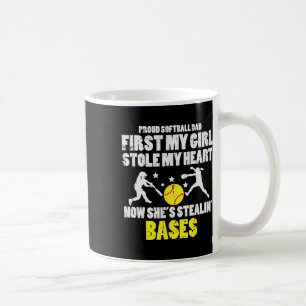 Softll Dad Girl Stole My Heart Stealing Ses Father Coffee Mug