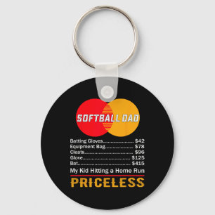 Softll Dad My Kid Hitting A Home Run Priceless  Key Ring