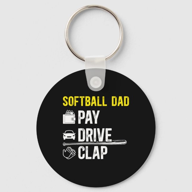 Softll Dad Pay Drive Softll Player Dad Softll Fath Key Ring (Front)