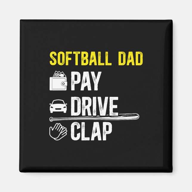 Softll Dad Pay Drive Softll Player Dad Softll Fath Magnet (Front)