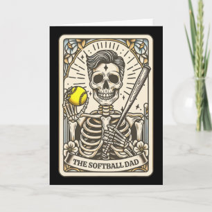 Softll Dad Tarot Card Skeleton Halloween Sport Lov