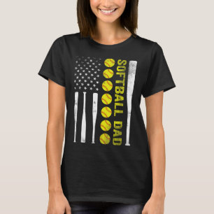 Softll Dad Usa American Flag Father's Day Men _1 T-Shirt