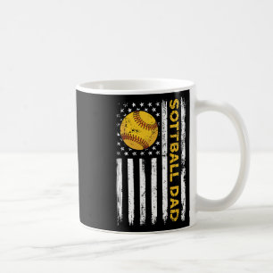 Softll Dad Usa American Flag Patriotic Dad Father' Coffee Mug