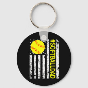 Softll Dad - Usa American Flag Softll Key Ring