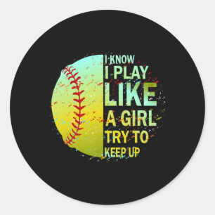 Softll For Girls Softll  Classic Round Sticker