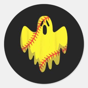 Softll Ghost Halloween Costume Softll Player Classic Round Sticker