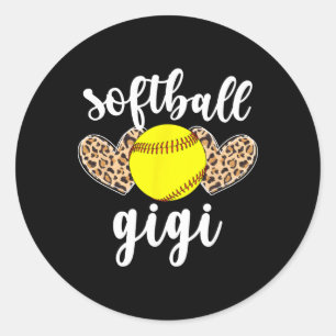 Softll Gigi Proud Gigi Of A Softll Player Gigi Classic Round Sticker