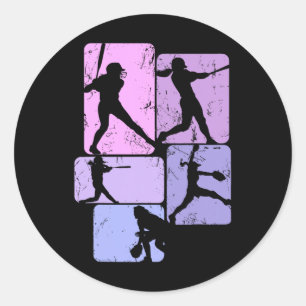 Softll Girl Kids Women Girls Classic Round Sticker
