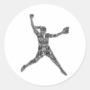 Softll Girls Women Kids Classic Round Sticker