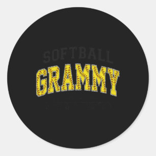 Softll Grammy Softll Lover Softll Grandmother Wome Classic Round Sticker