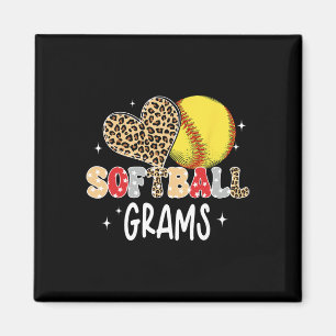 Softll Grams Cute Leopard Heart Softll Player Love Magnet