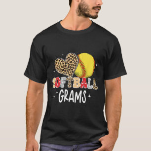 Softll Grams Cute Leopard Heart Softll Player Love T-Shirt