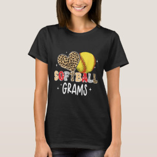 Softll Grams Cute Leopard Heart Softll Player Love T-Shirt