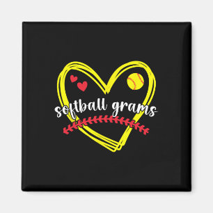 Softll Grams Heart Grandma Grams Of A Softll Playe Magnet