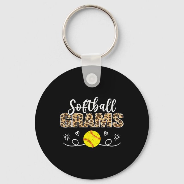 Softll Grams Leopard Funny Softll Player  Key Ring (Front)