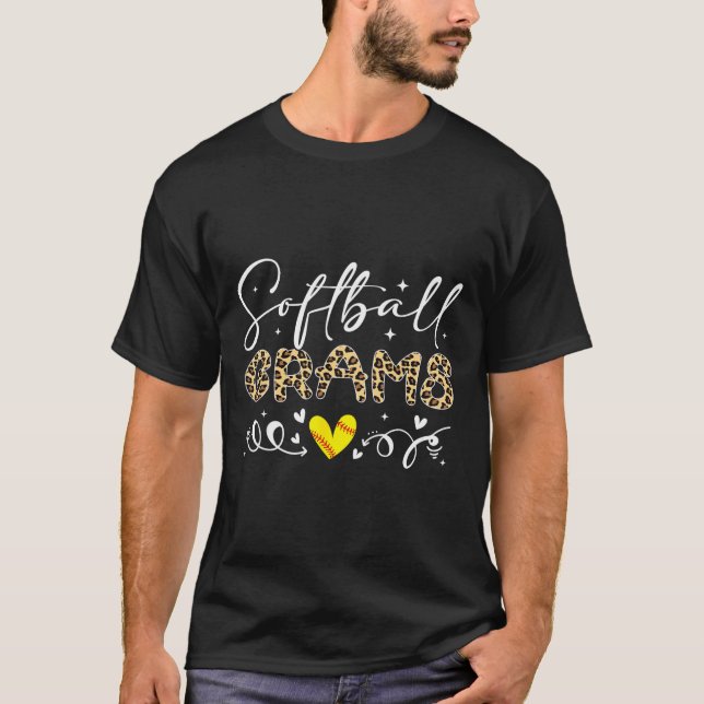 Softll Grams Leopard Softll Heart  T-Shirt (Front)