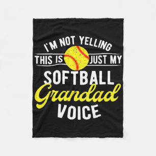 Softll Grandad Voice Grandad Of A Softll Player Gr Fleece Blanket