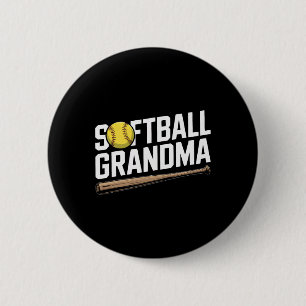 Softll Grandma Cking Every Hit Proud Sports  6 Cm Round Badge