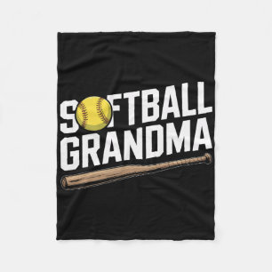 Softll Grandma Cking Every Hit Proud Sports  Fleece Blanket