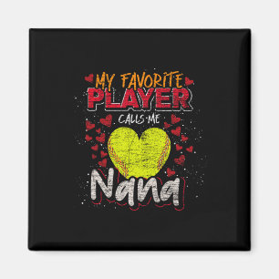 Softll Grandma My Favorite Player Calls Me Nana So Magnet