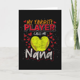 Softll Grandma My Favourite Player Calls Me Nana S Card