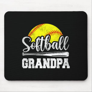 Softll Grandpa Softll Player Game Day Father&# s  Mouse Pad