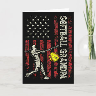 Softll Grandpa Us Flag Gifts Dad Men Patriotic Fat Card