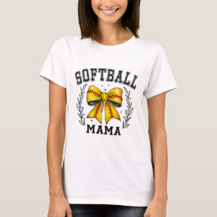 Softll Mama Coquette Bow Aesthetic Cute Softll Lov T-Shirt