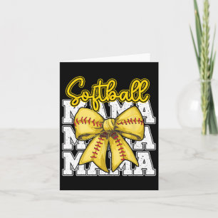 Softll Mama Coquette Bow Sport Mum Mothers Day Card