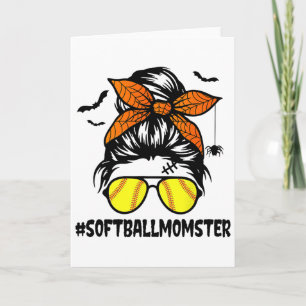 Softll Momster Shirt For Women Halloween Mum Messy Card