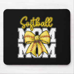 Softll Mum Coquette Bow Sport Mama Mothers Day Mouse Pad