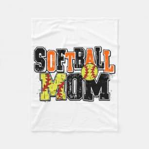 Softll Mum Orange Softll Season Softll Game Day Vi Fleece Blanket