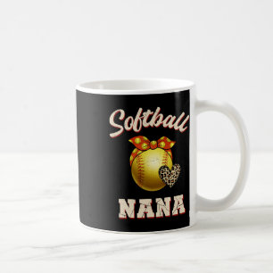 Softll Nana Leopard Heart Fans Mother's Day Gift Coffee Mug