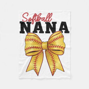 Softll Nana Vintage Sport Lover Nana Mothers Day  Fleece Blanket