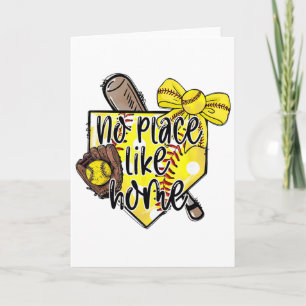 Softll No Place Like Home Funny Sports Mum Retro Card