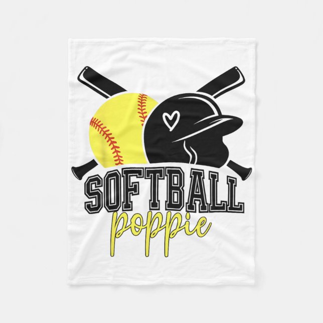 Softll Poppie Funny Softll Player Poppie  Fleece Blanket (Front)