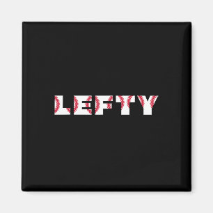 Softll Sell Lefty Left Handed Pitcher Thrower Retr Magnet