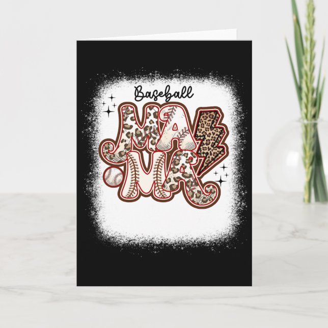 Softll Sell Mum Leopard Tee Mother's Day  Card (Front)