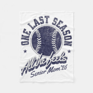 Softll Senior Mum 2026 Distressed  Fleece Blanket
