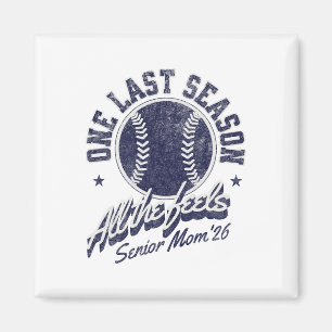Softll Senior Mum 2026 Distressed Magnet